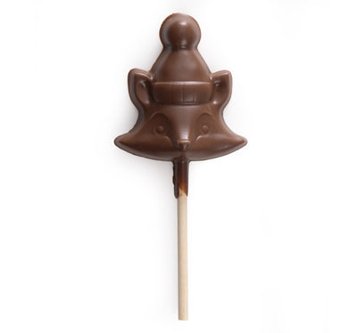 CHRISTMAS PRALINE MILK CHOCOLATE LOLLIPOP - FOX