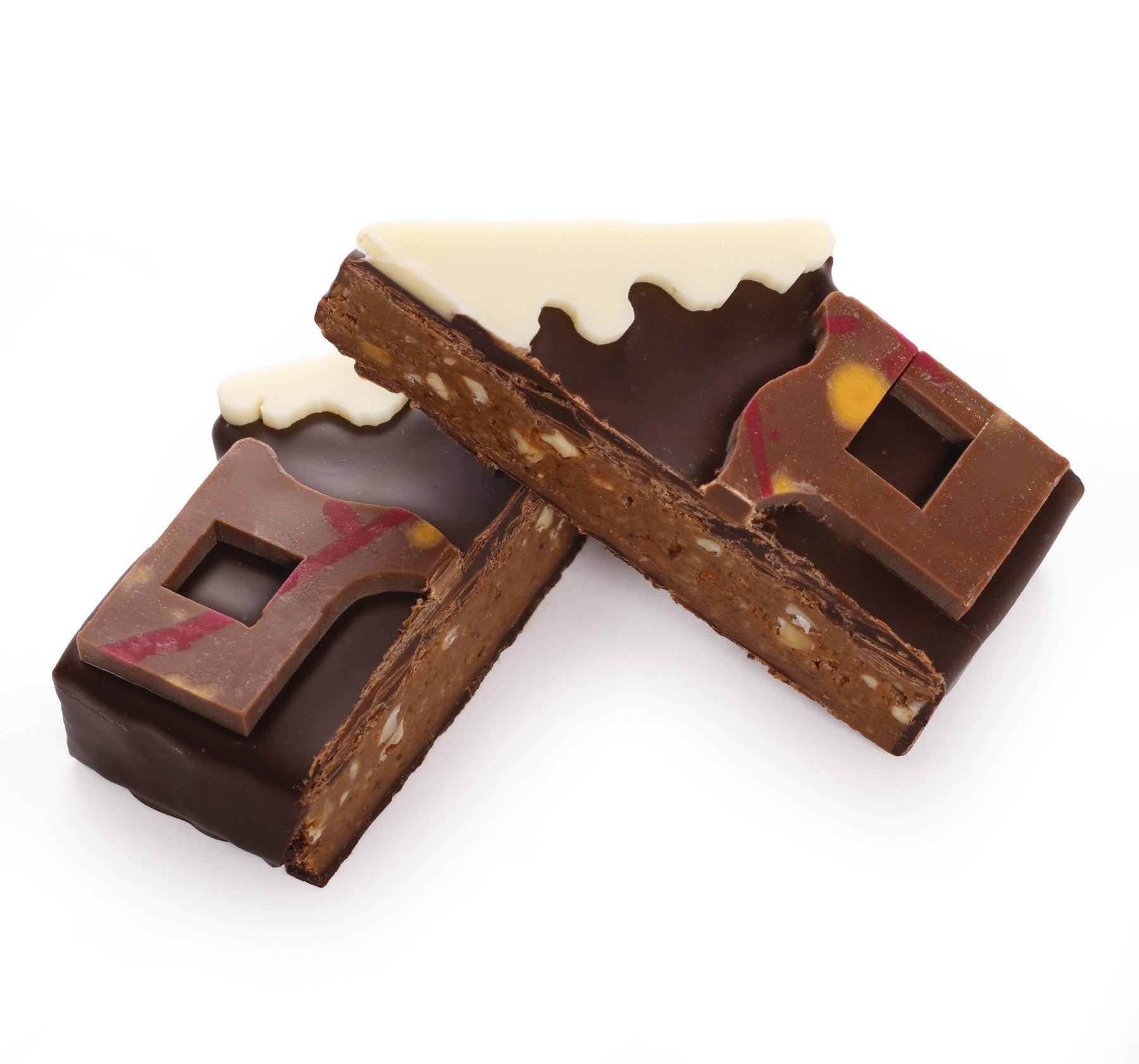 DARK CHOCOLATE PRALINE ROCK CHRISTMAS CHALET