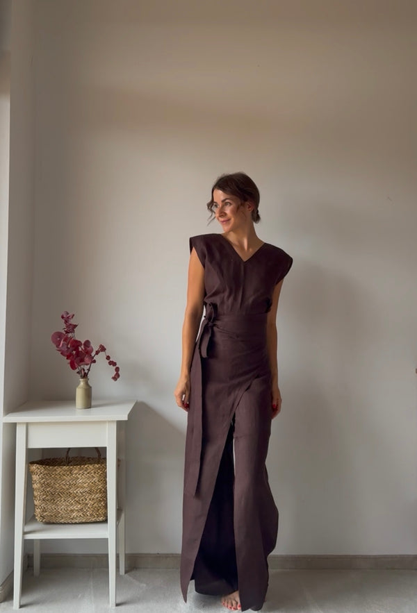Overall Timea Chocolate Brown Size: XS-L From 170cm