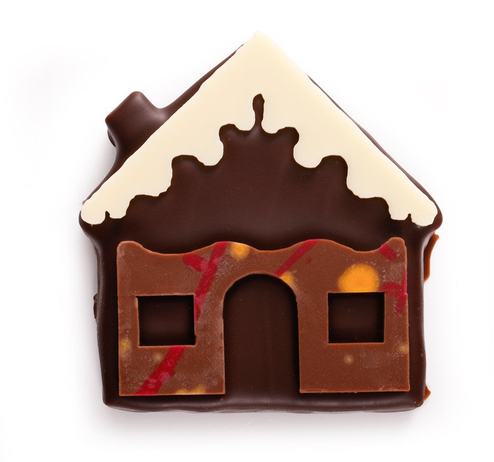 DARK CHOCOLATE PRALINE ROCK CHRISTMAS CHALET