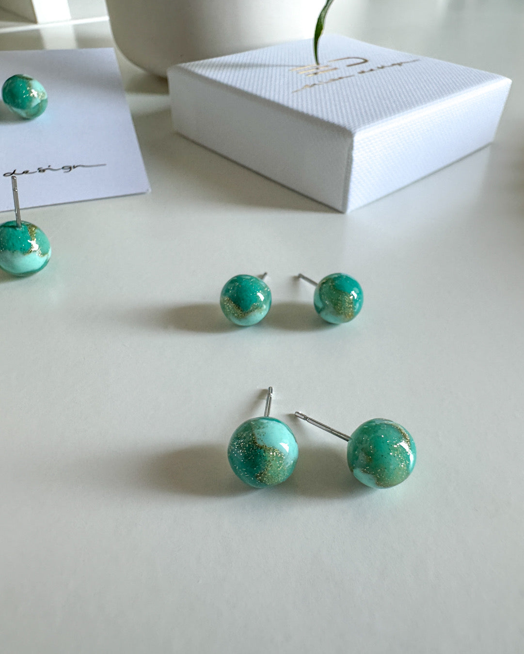 bulb marble | LIMITED EDITION | green, mint, gold