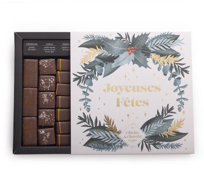 100% Milk Chocolate Box Happy Holidays