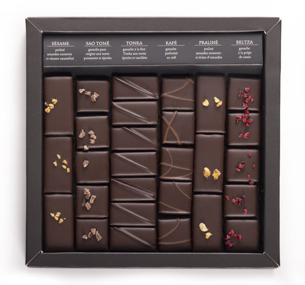 BOÎTE DE CHOCOLAT NOIR EXTRA JOYEUSES FÊTES