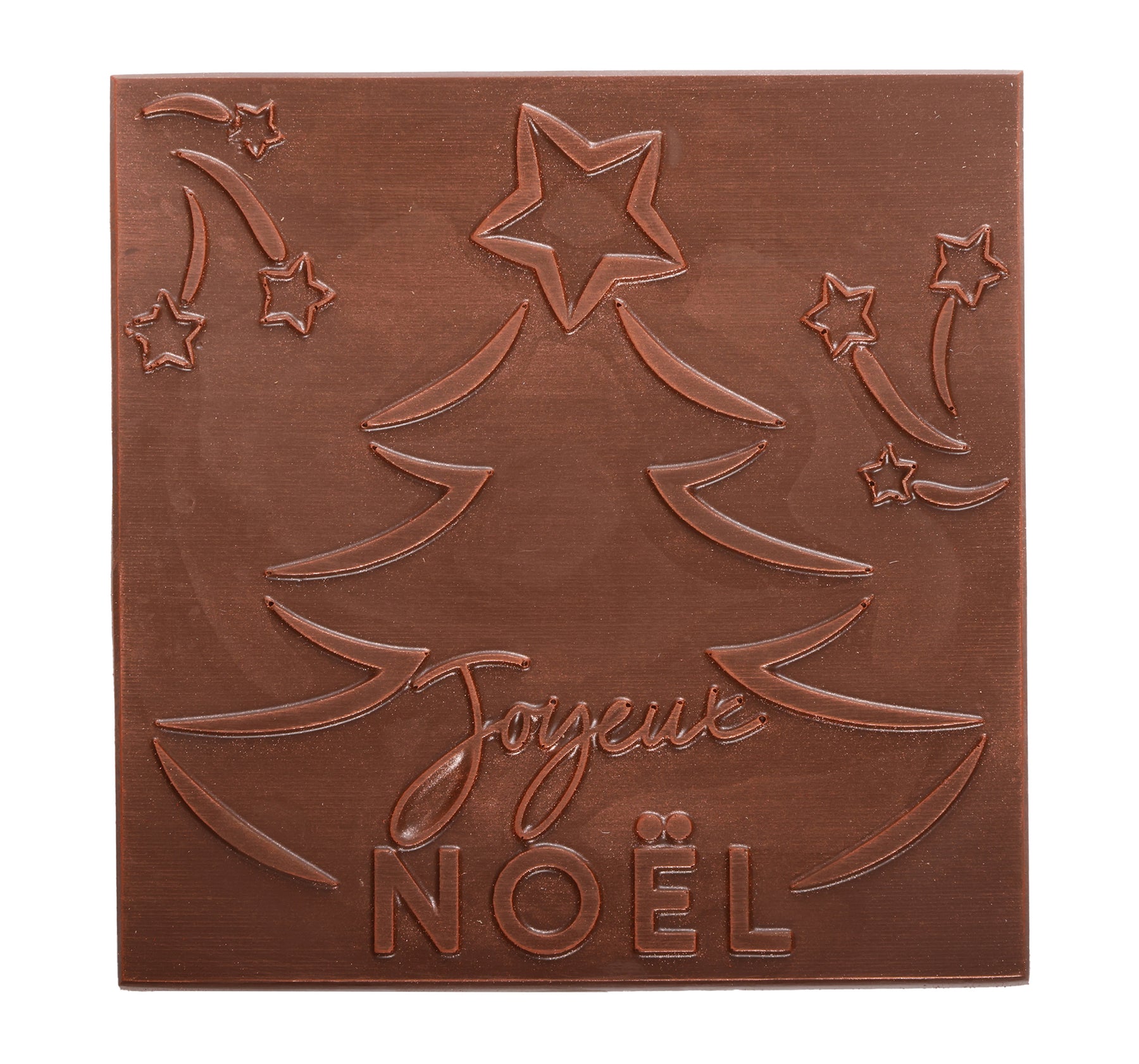 DARK AND MILK CHOCOLATE BOX WITH ITS HAPPY CHRISTMAS MILK SQUARE