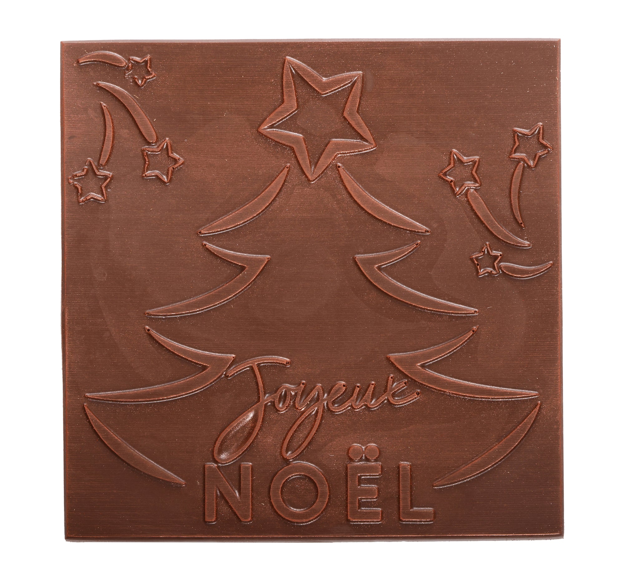 DARK AND MILK CHOCOLATE BOX WITH ITS HAPPY CHRISTMAS MILK SQUARE