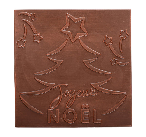 DARK AND MILK CHOCOLATE BOX WITH ITS HAPPY CHRISTMAS MILK SQUARE