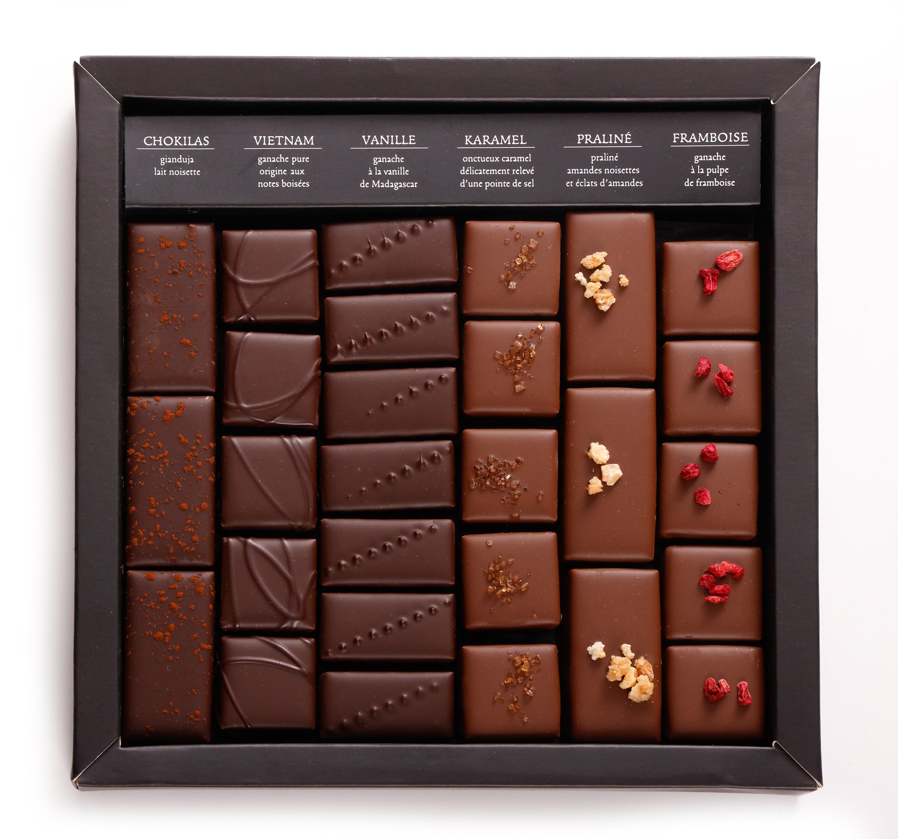 Box of Dark and Milk Chocolates with its Milk Best Wishes Square
