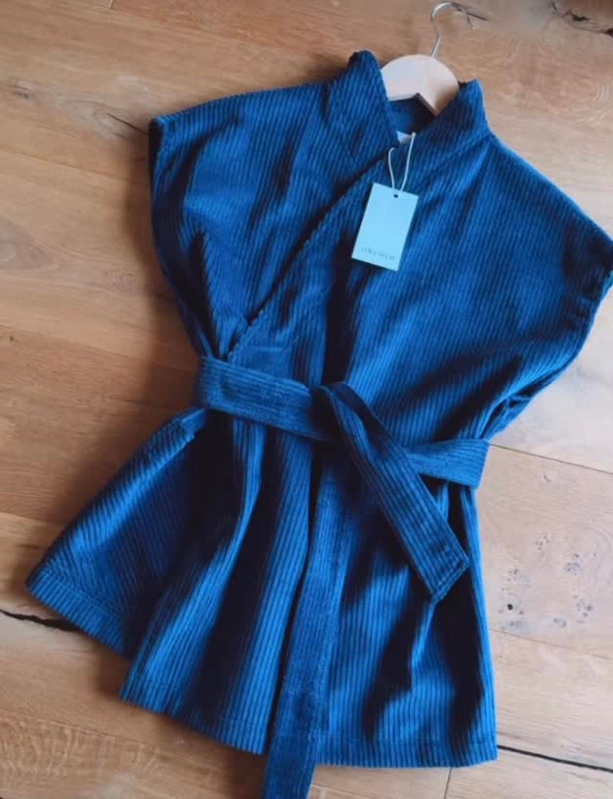 Corduroy Vest Dark Cobalt