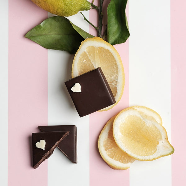 Bouchée ganache limoncello chocolat noir