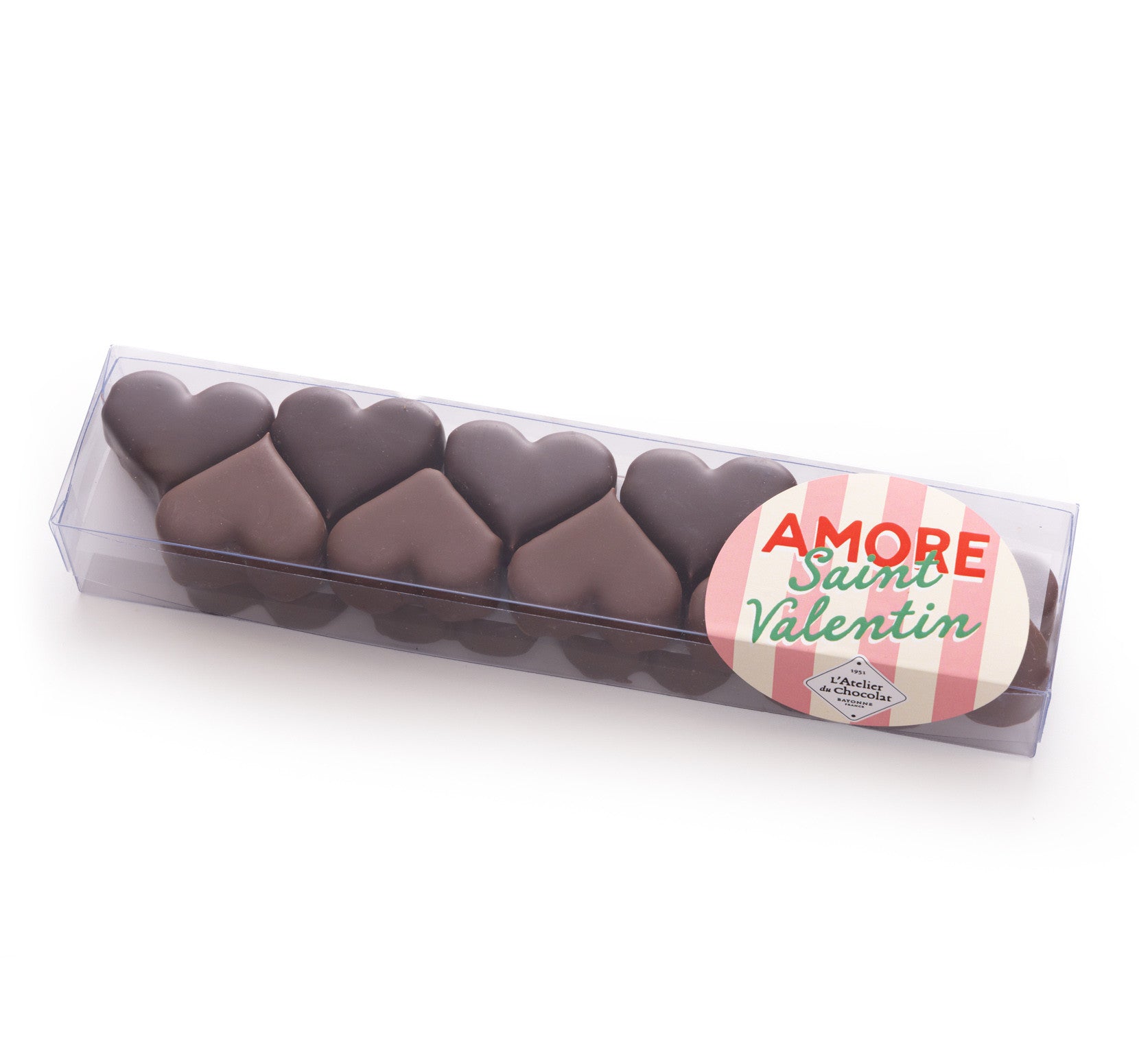 PRALINE HEART CANDIES COFFEE HAZELNUT DARK MILK – VALENTINE'S CHOCOLATES