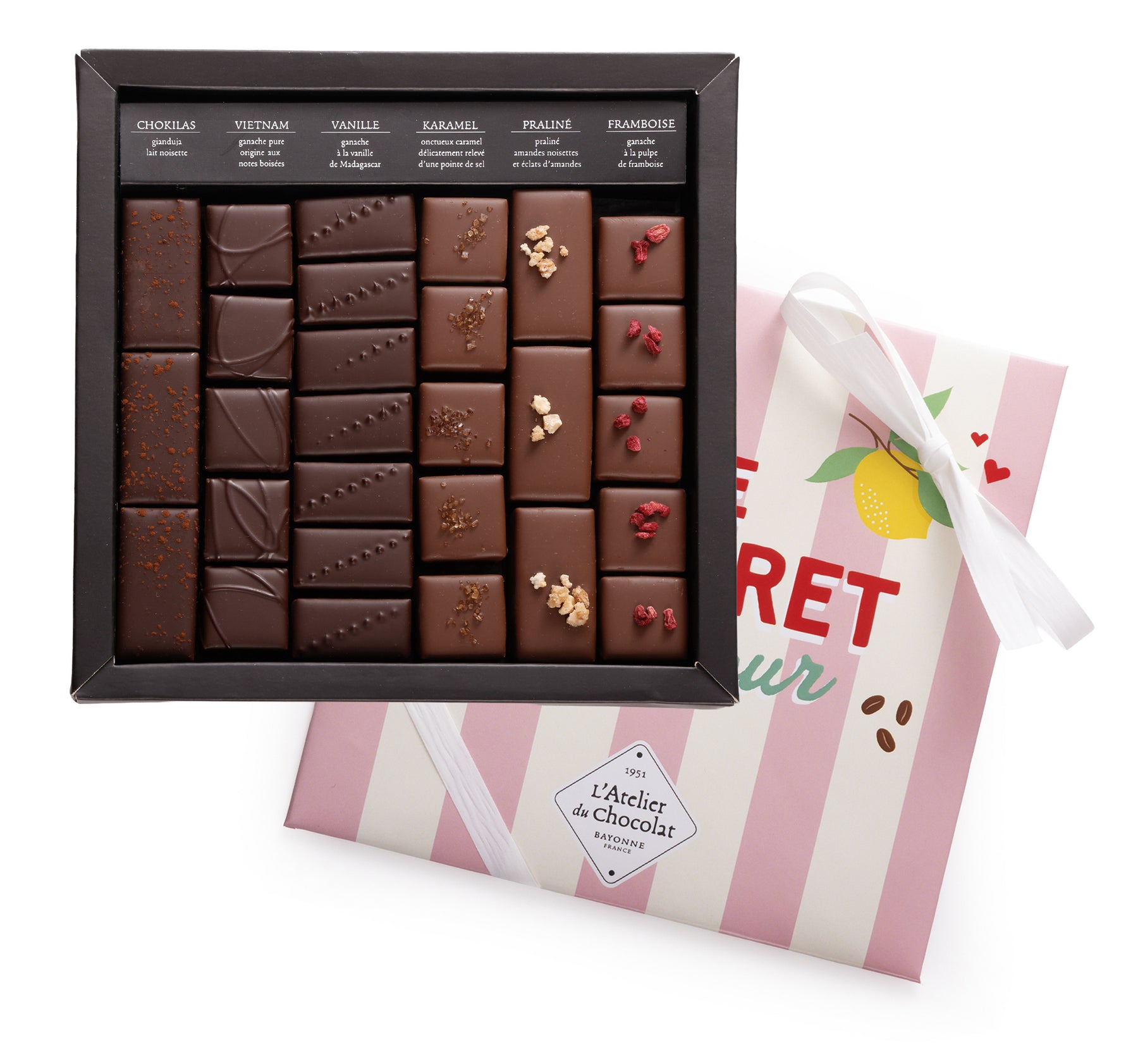 SCATOLA DI CIOCCOLATO FONDENTE E AL LATTE PER SAN VALENTINO