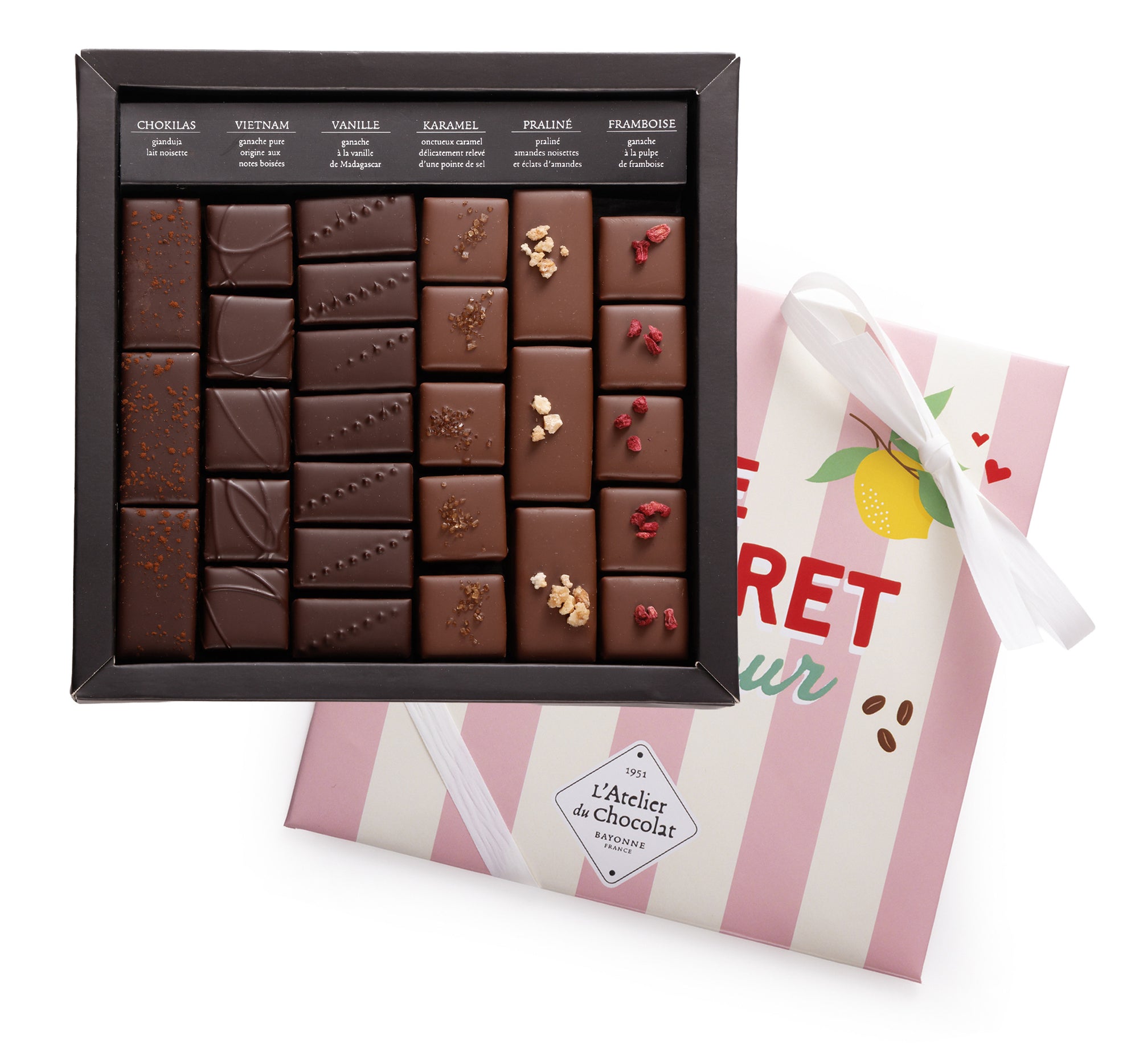 SCATOLA DI CIOCCOLATO FONDENTE E AL LATTE PER SAN VALENTINO