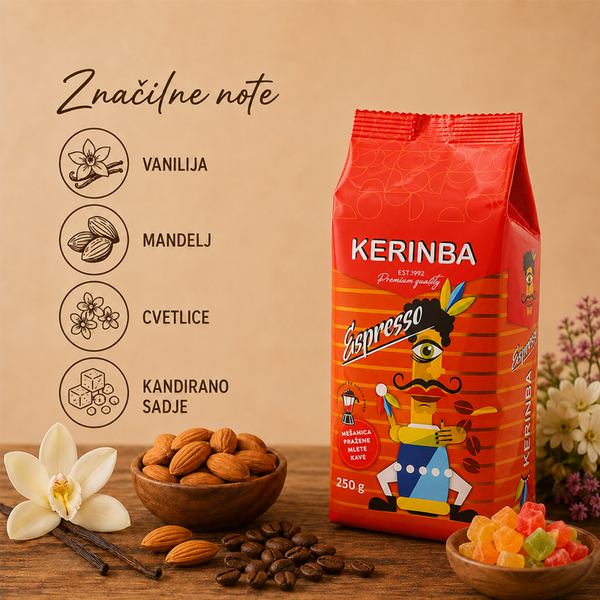 Kerinba kava Espresso 250 g - moka kava