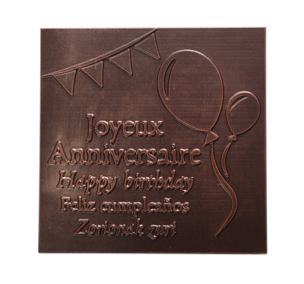 ILBARRITZ EXTRA TAMNA ČOKOLADNA KUTIJA SRETAN ROĐENDAN CRNA