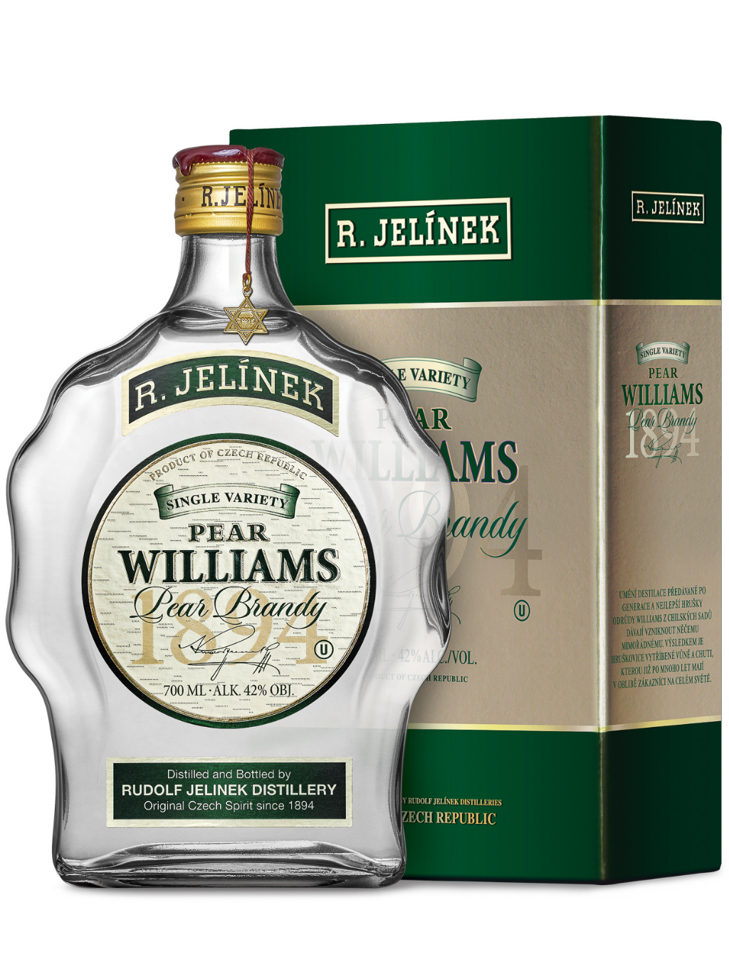 Williams Pear Brandy Kosher 42% 0.7l