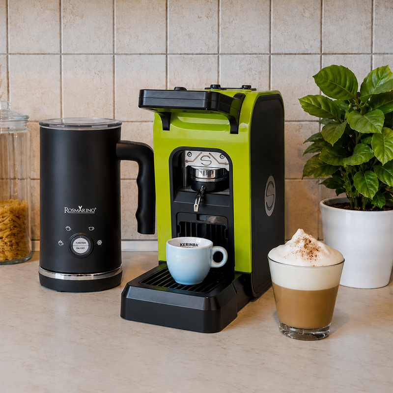 Coffee Set Ciao + Milk Frother Rosmarino Vitalia