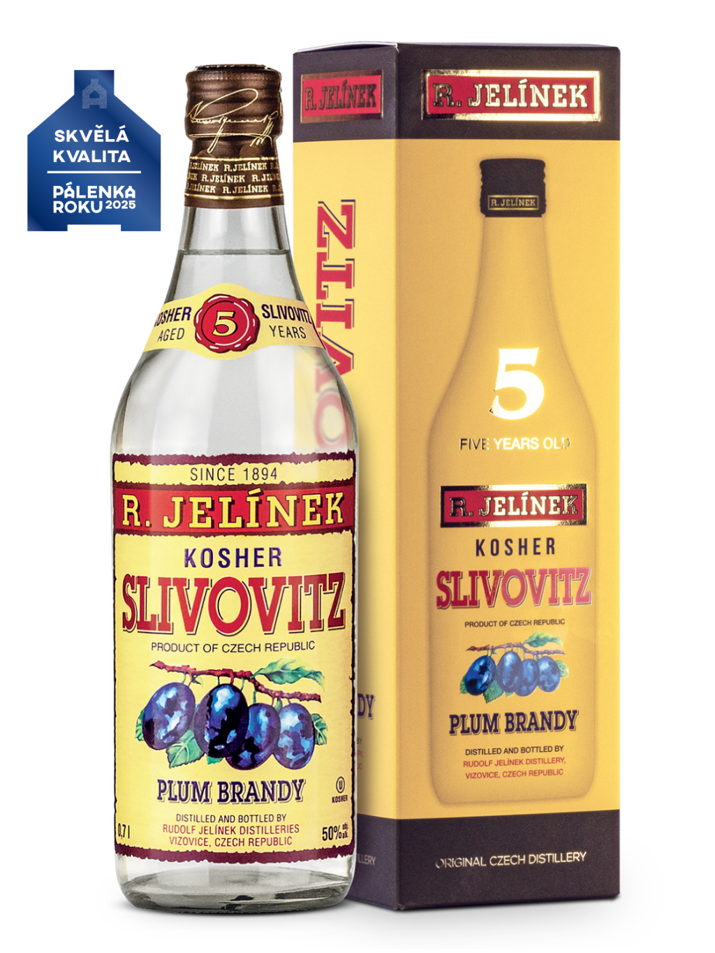 Kosher Plum Brandy 5yo 50% 0.7l