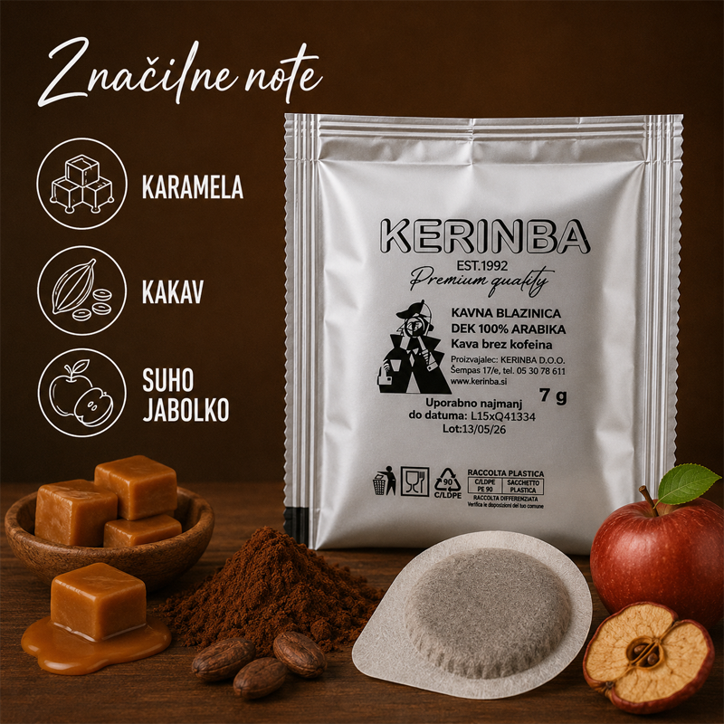 DEK Coffee Pads 44 mm E.S.E. – Decaffeinated