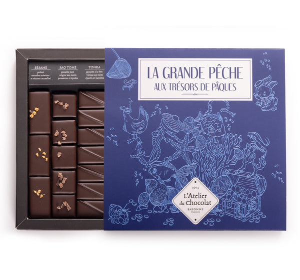 Boîte de chocolats Extra Noir Ilbarritz - Joyeuses Pâques