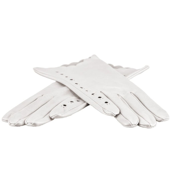 Women's Leather Gloves with Interesting Edge