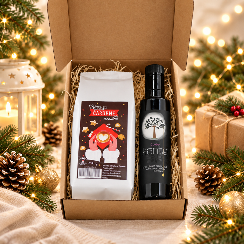 Gift Package Two Worlds in One – Coffee and Olive Oil