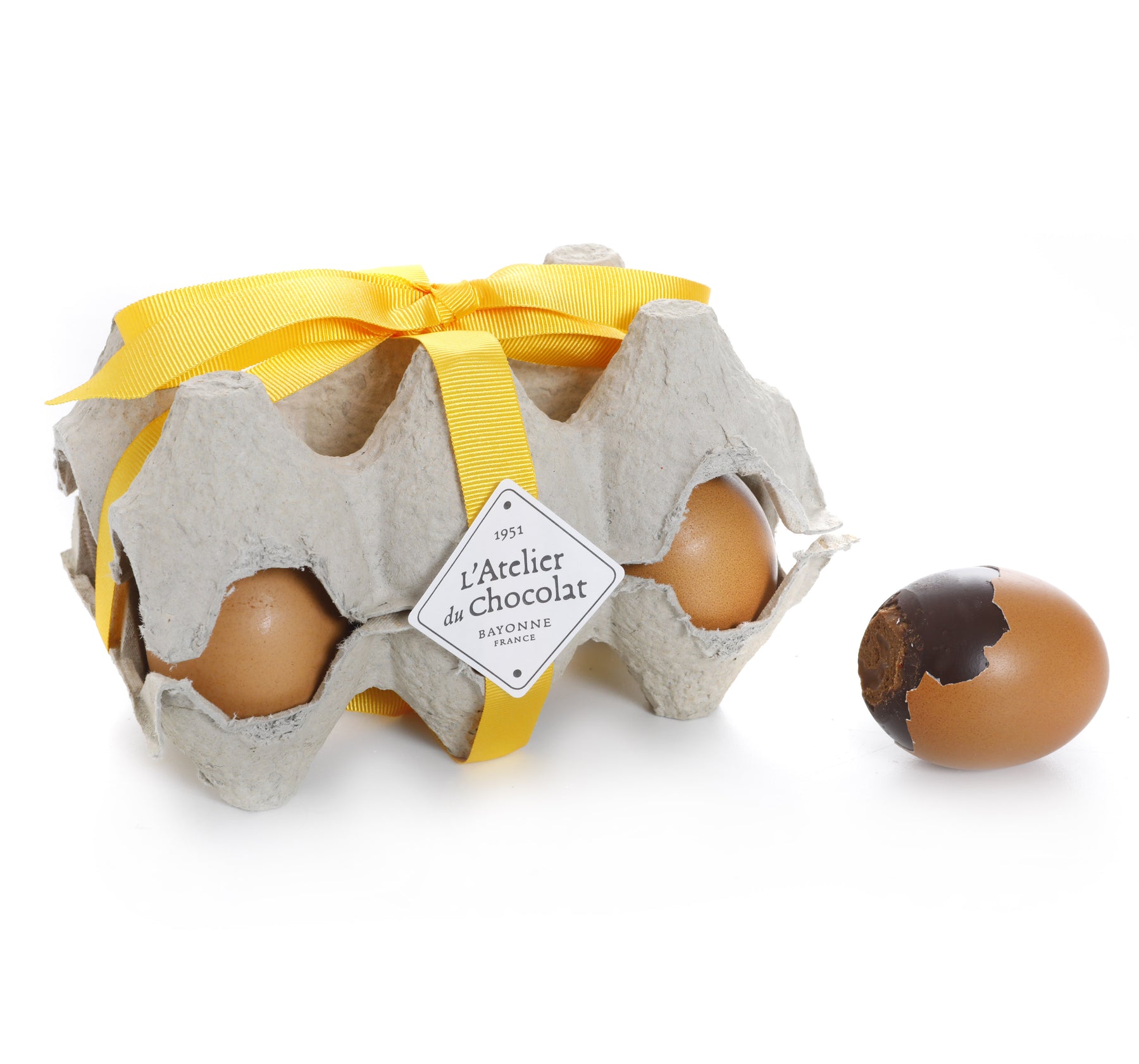 BOX OF 4 OR 6 EASTER CHOCOLATE SHELL EGGS