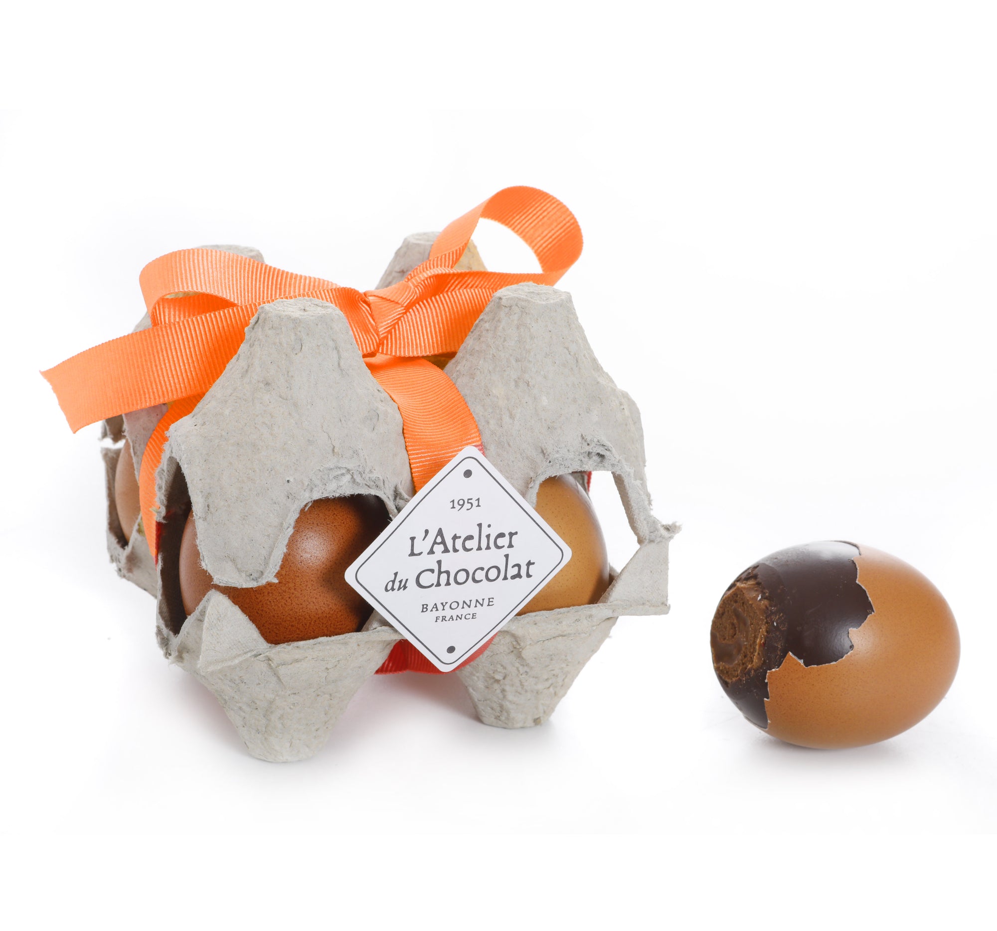 BOX OF 4 OR 6 EASTER CHOCOLATE SHELL EGGS