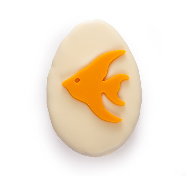 Praline Chocolate White Fish for Easter