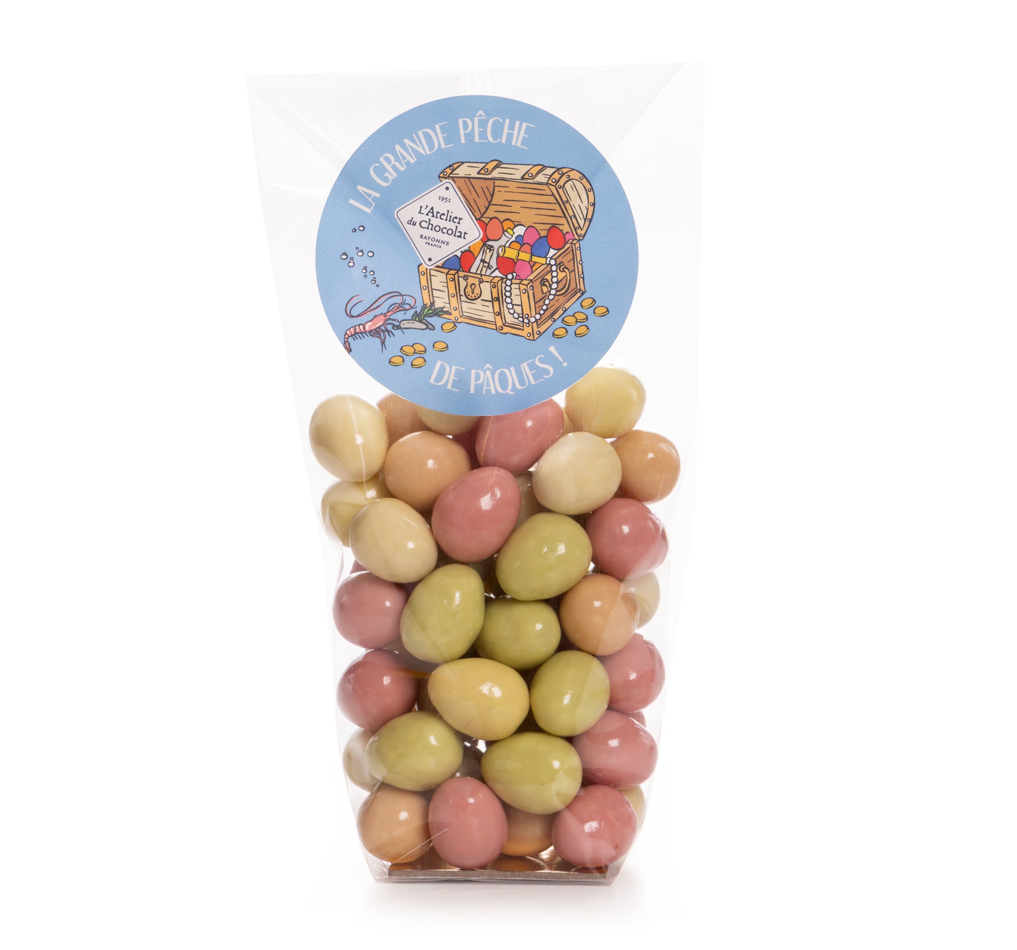 Chocolate Nougatine Easter Eggs