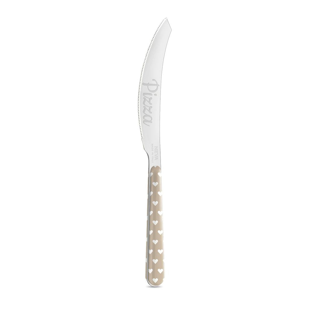 6 Pizza Knife - Cuoricini Tortora BD14060PTL