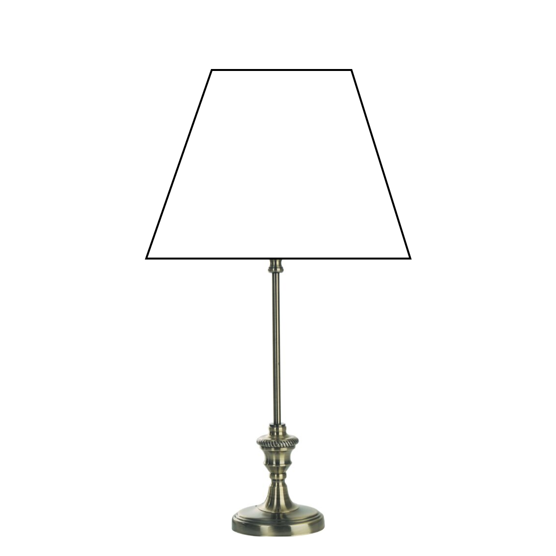 Various Metal Lamp Base Oval Bronze – Elegant Design at 38 cm Height with E27 Socket