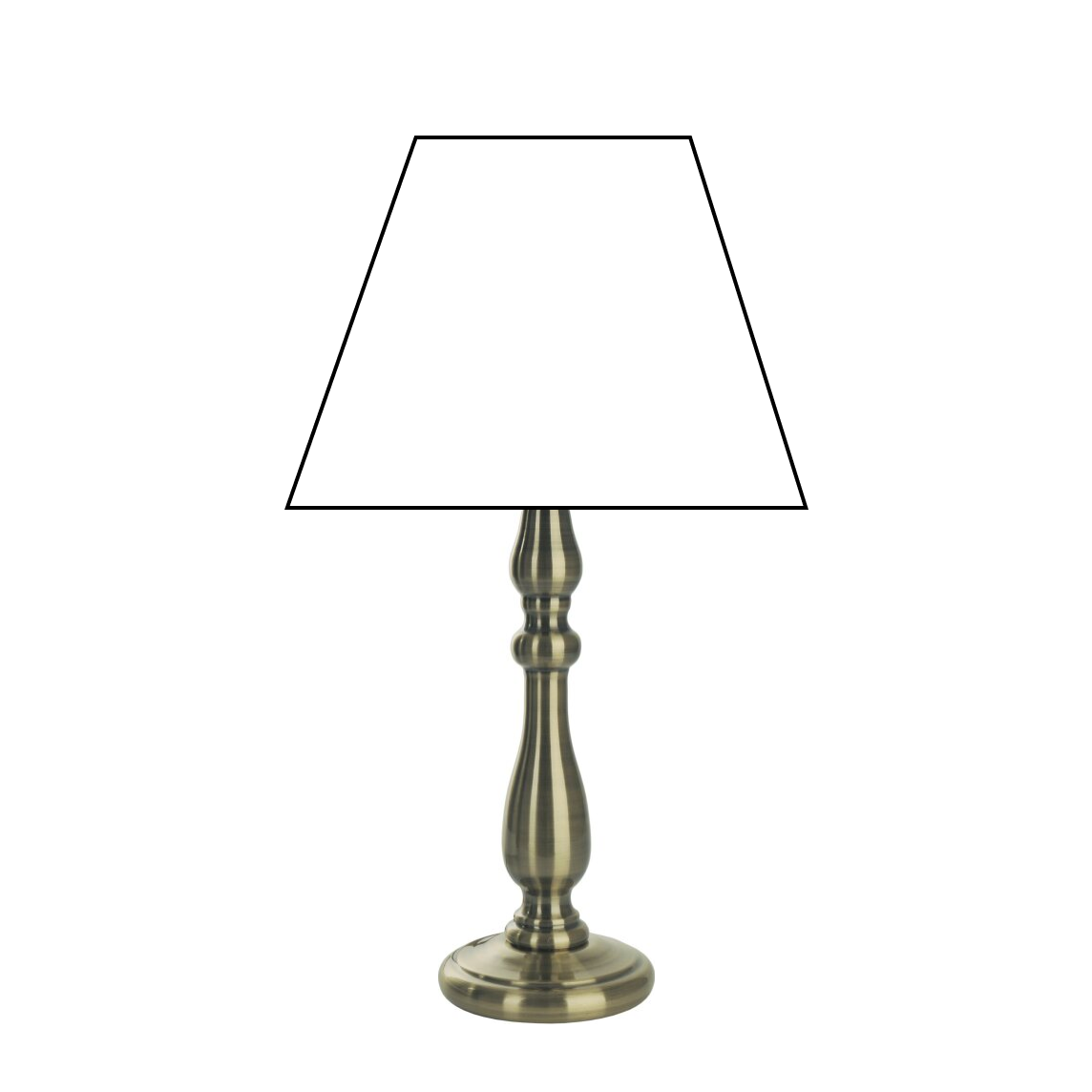 Various Metal Lamp Base Bronze – Elegant Vintage Style at 29 cm Height with E27 Socket