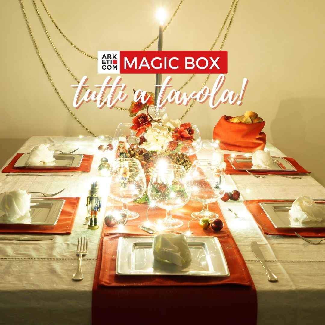 Magic Box Arketicom, Pouf Cuscini e Decorazioni Natalizie per la Tavola
