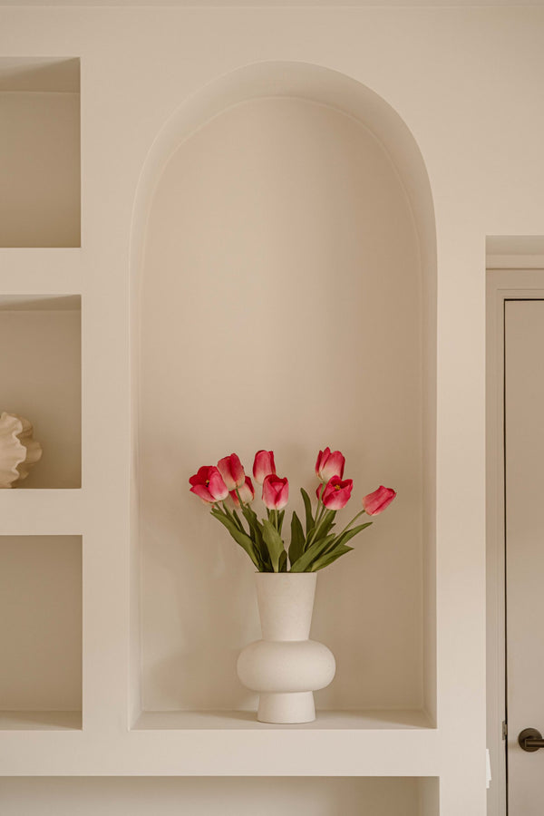 Silk Bouquet - Tulips - Light Pink