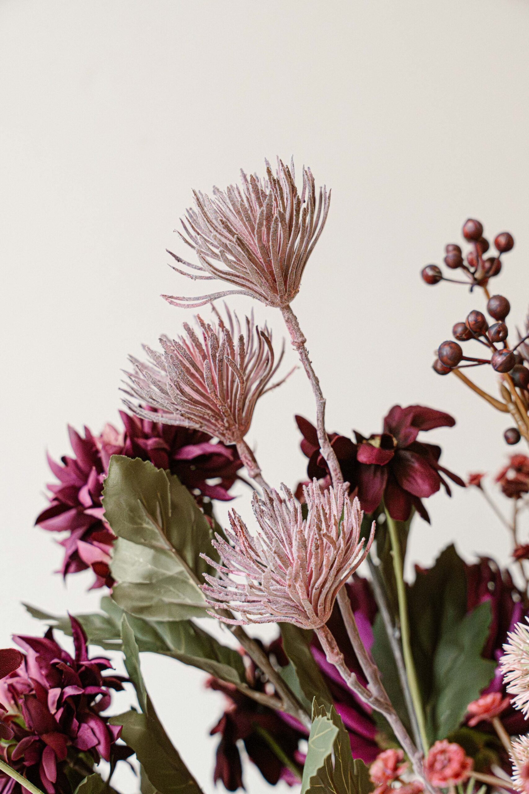 Indore Silva - Chrysanthemum - Purple - artificial branch - silk