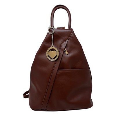 Women's Backpack in Genuine Leather Made in Italy - 25x30x13 Cm. Backpack. 80072