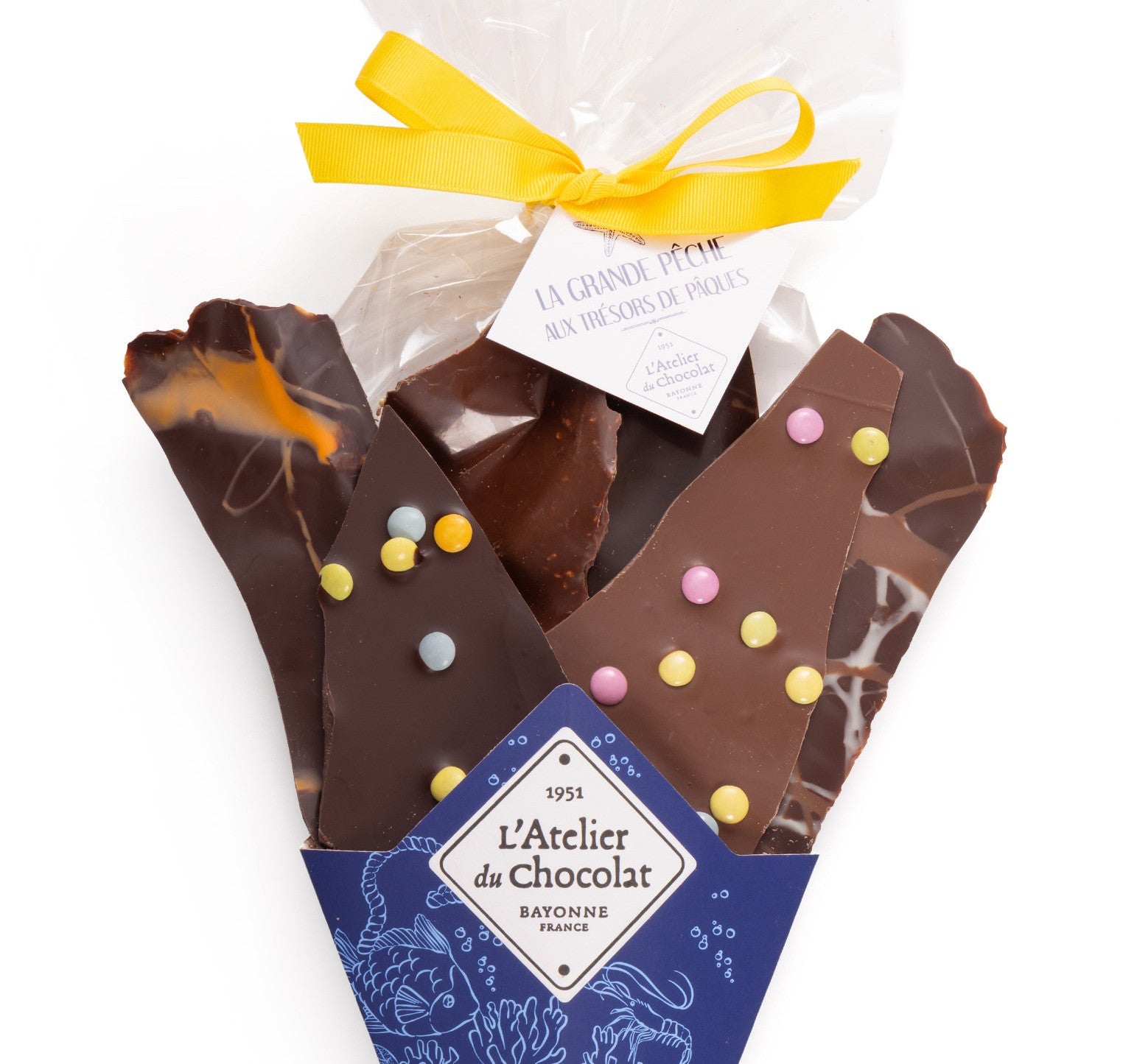 Chocolate Bouquet with its Mini 'Happy Easter' Square