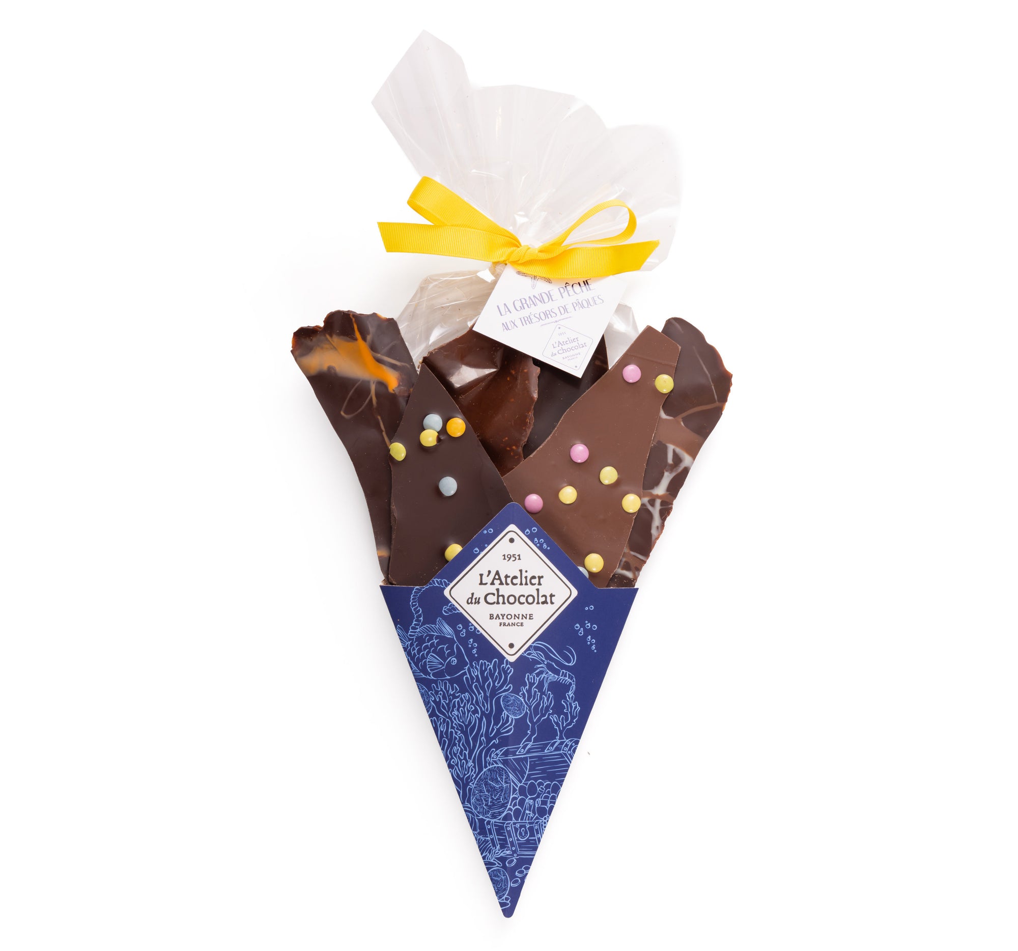 Chocolate Bouquet with its Mini 'Happy Easter' Square