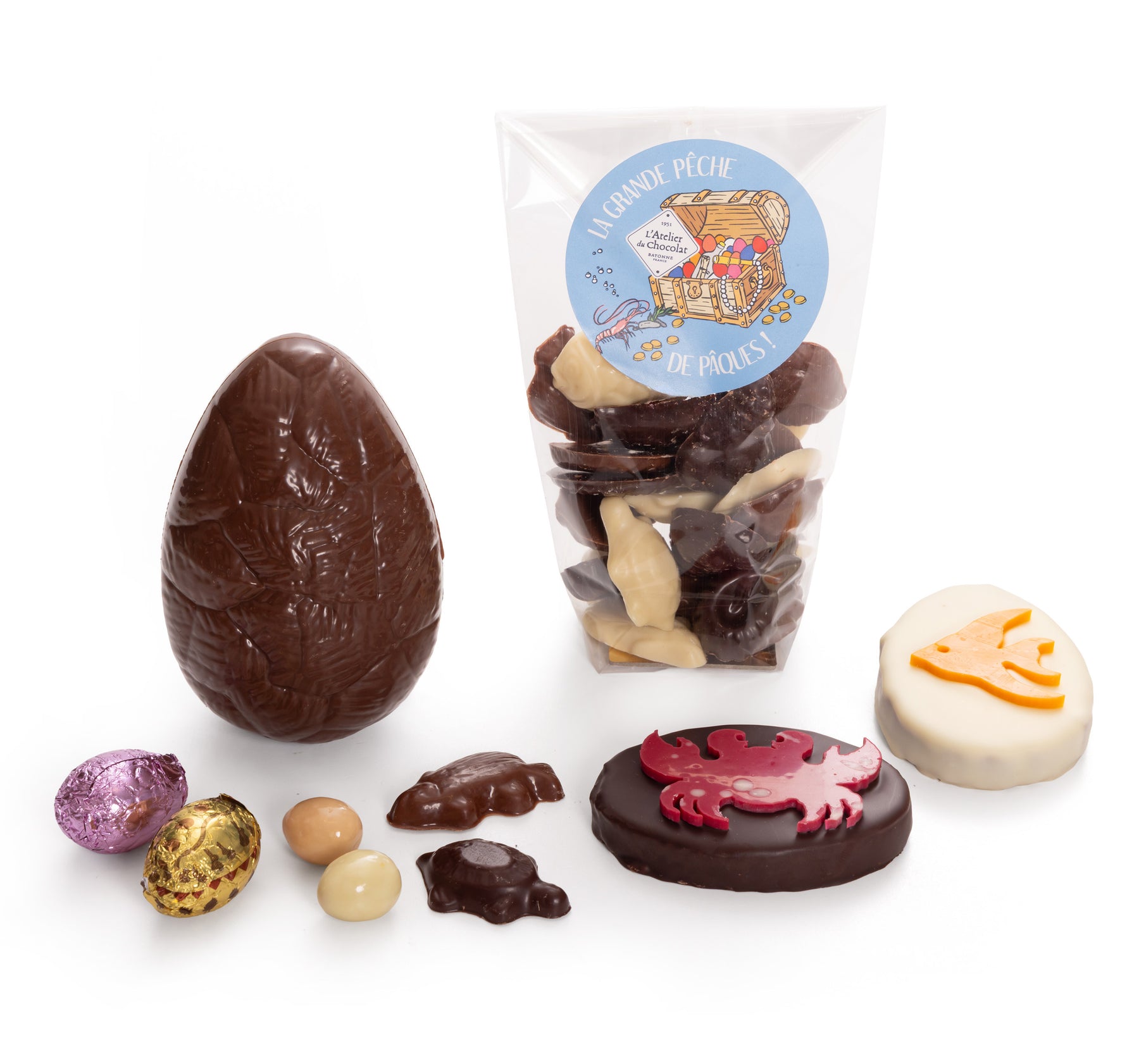 Composition The Treasure of Little Mousse Easter Chocolates