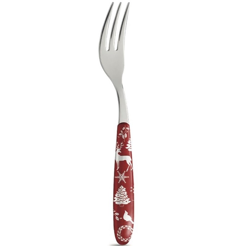 CHRISTMAS - 4 DESSERT FORKS - TOUCH-MEL
