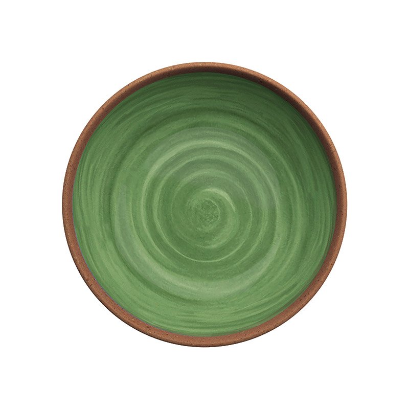 NATURAL - GREEN DEEP PLATE - TOUCH-MEL