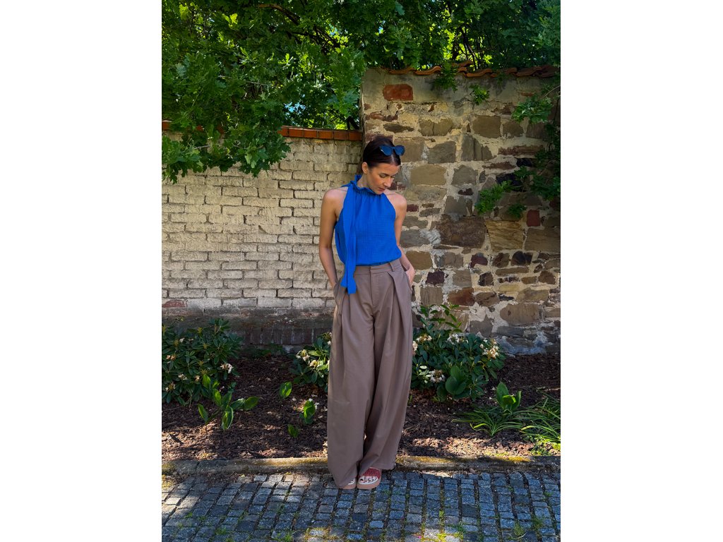 Top Manon - muslin cobalt Size: L-XL