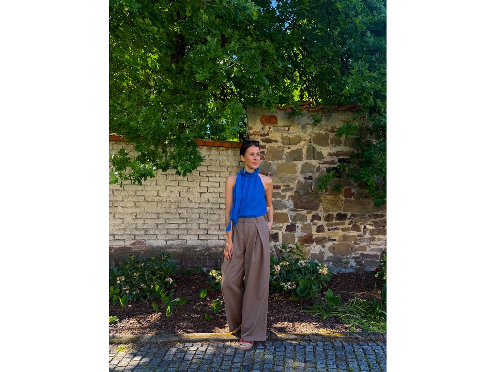Top Manon - muslin cobalt Size: L-XL