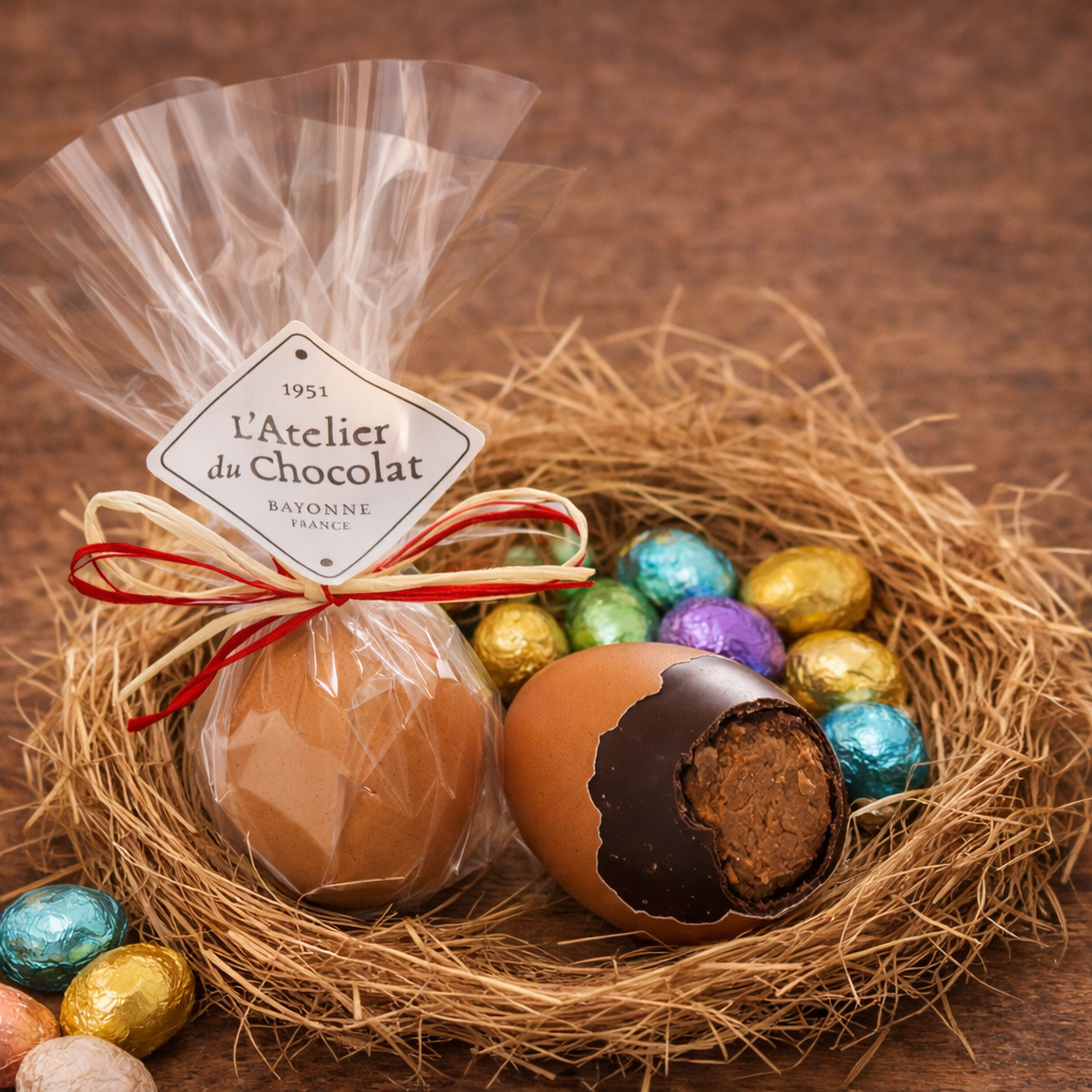 Dark Chocolate Praline Shell Egg Easter