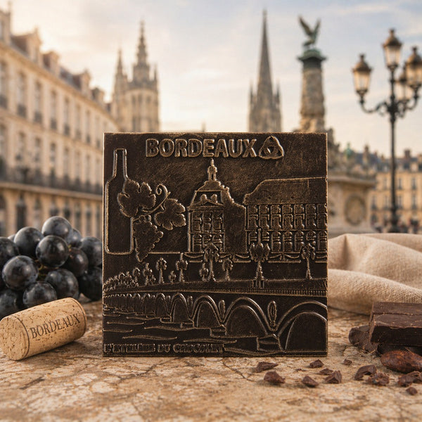 Carré chocolat noir Bordeaux