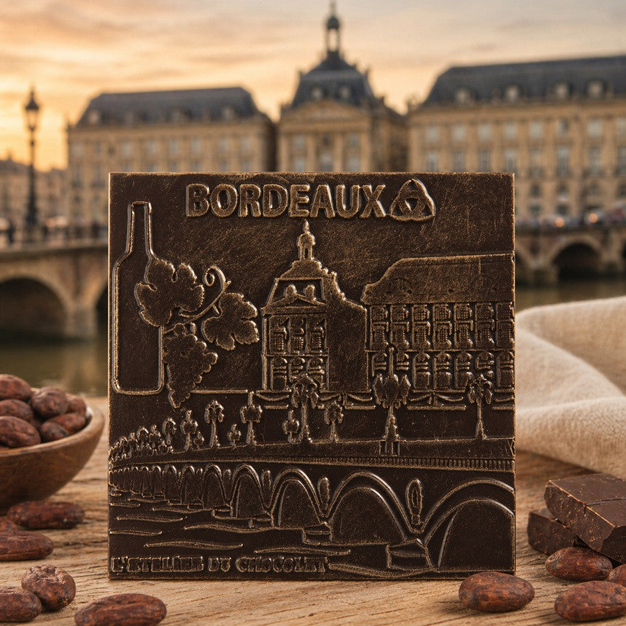 Dark Chocolate Square Bordeaux