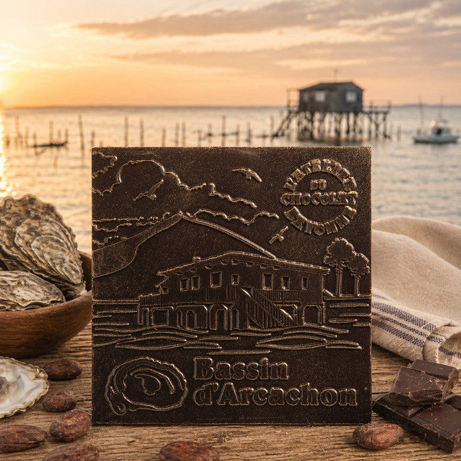 Quadrato di cioccolato fondente Bassin d'Arcachon