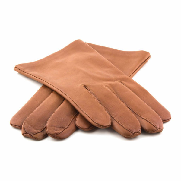 Short Men's Leather Gloves Without Decoration