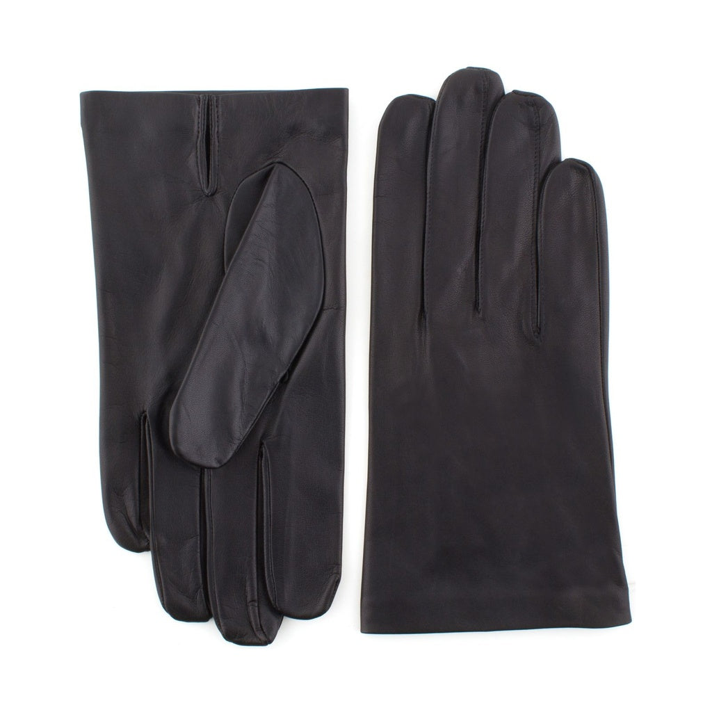 Short Men's Leather Gloves Without Decoration