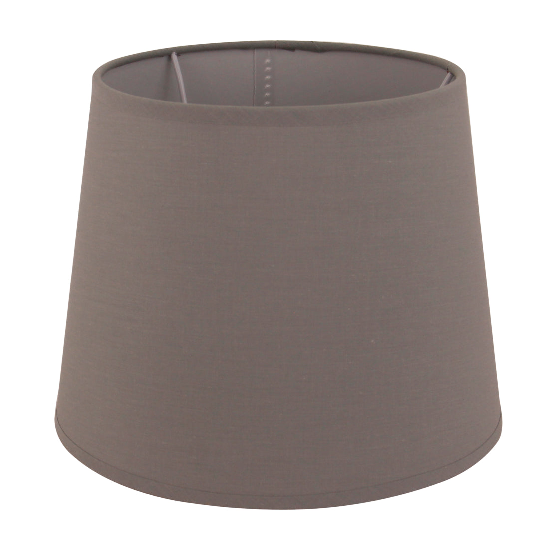 Various Drum Round Lampshade – Cream Wild Silk or Gray Cotton – Ø 18/23 cm, Height 18 cm, E27